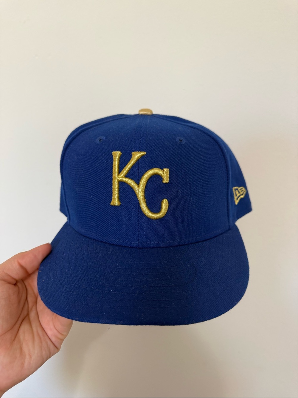 New Era Kids KC Logo Cap - Blue and Gold